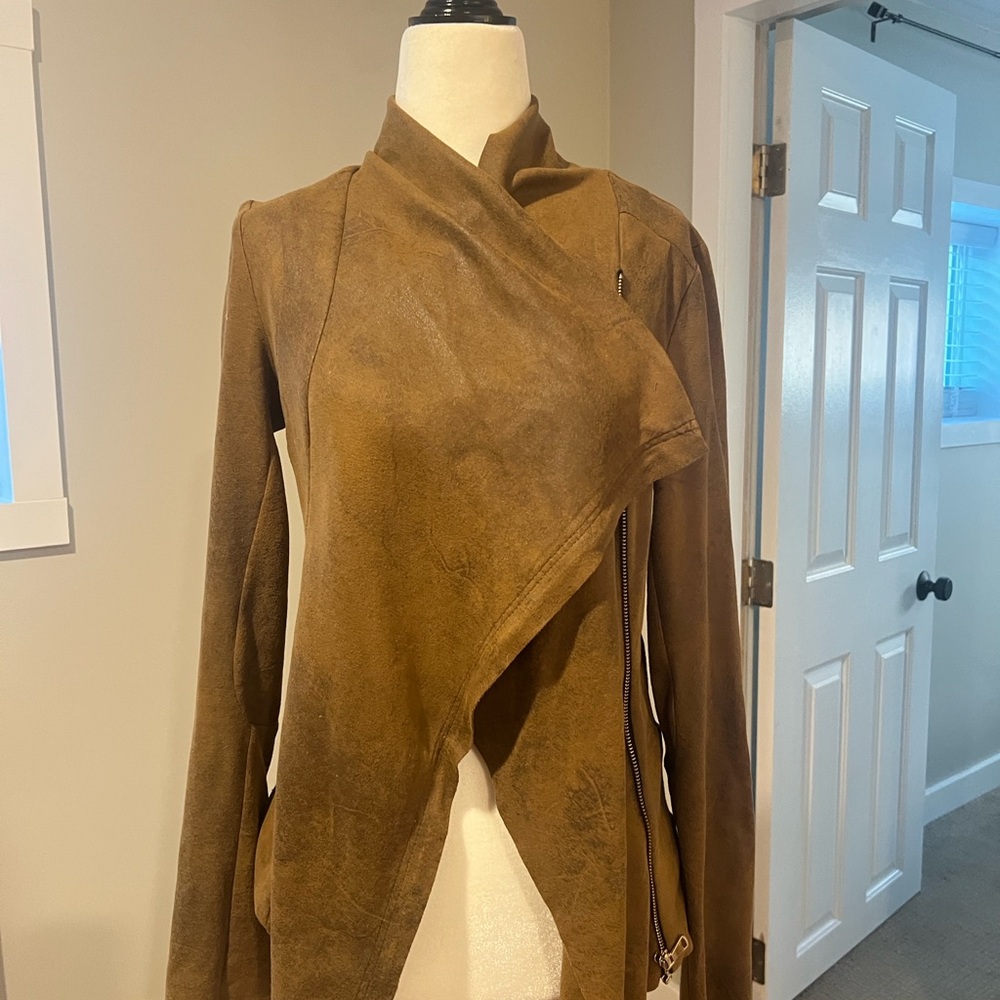 Zara Tan Faux Suede Women's Jacket